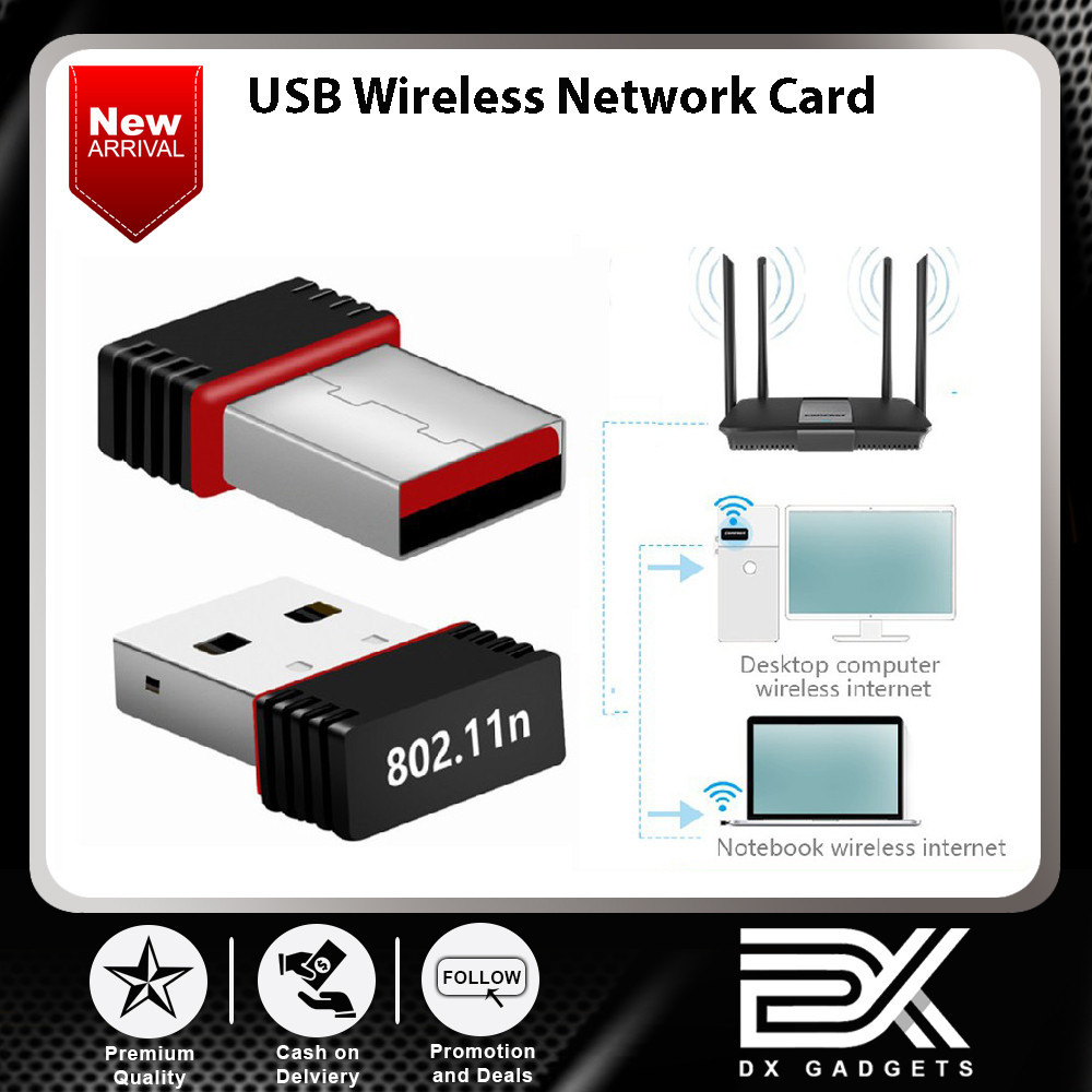 USB 2.0 Wireless Adapter 802.11N 150Mbps Mini Wifi Dongle Adapter ...
