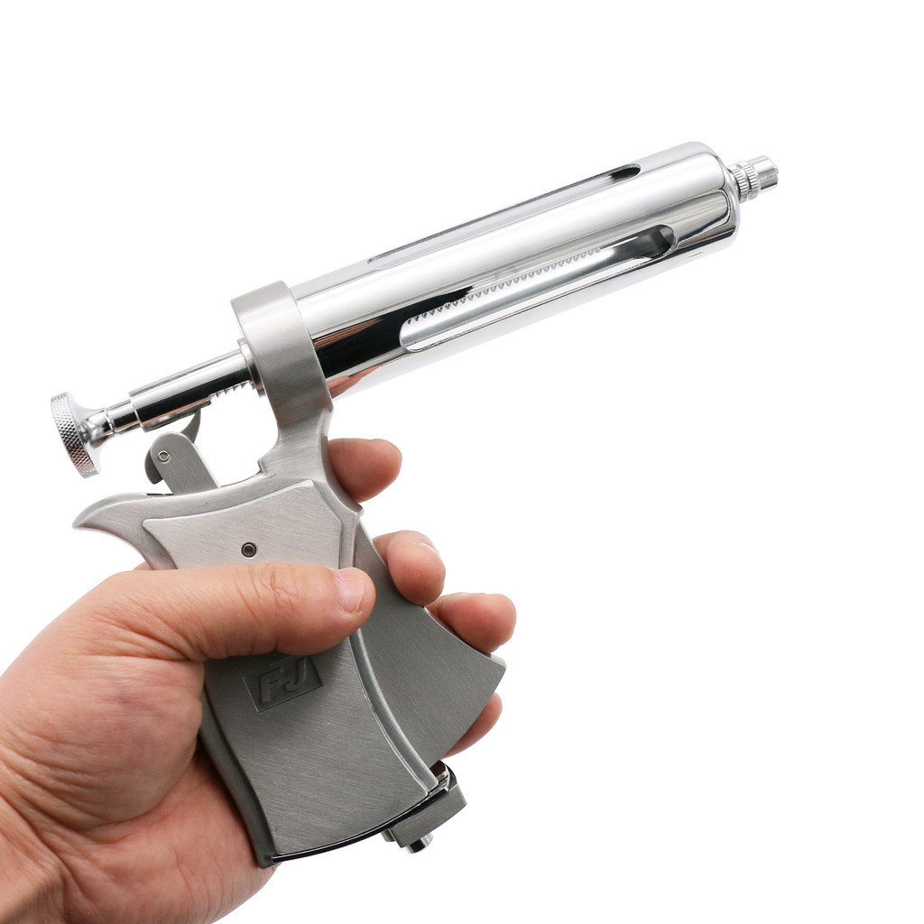 Adjustable syringe gun Automatic metal 50ml continuous Tainless Steel ...