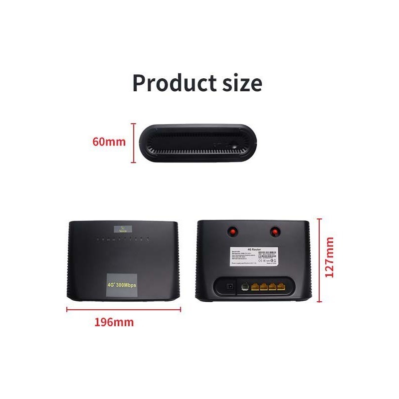 SUPPORT RJ11 Desk phone,Business 4G WiFi router, 4G LTE sim card MODEM ...