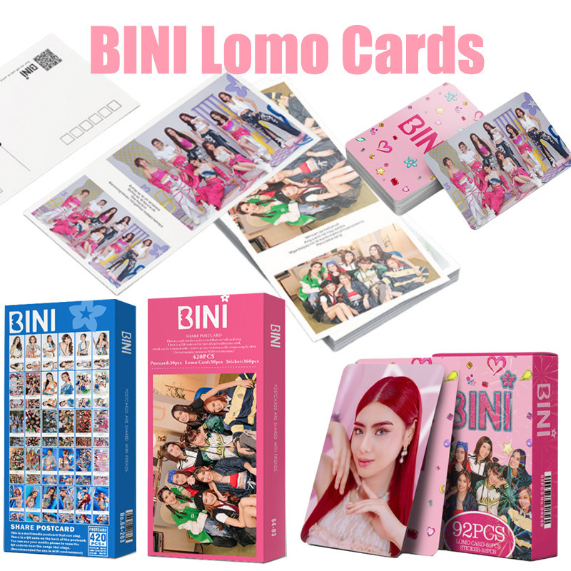 Hot BINI Lomo Cards Sticke Photocard Bini Photocards PostCard Jhoanna ...
