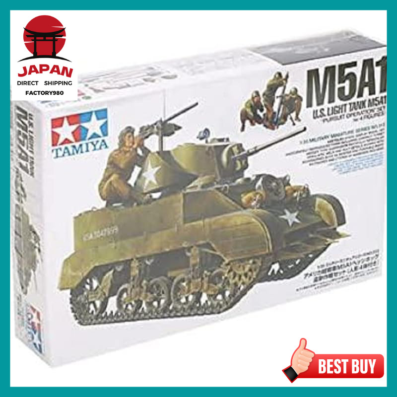 Maquette 1/35 Tamiya Japon Kit Maquette Tamiya 1/35 US Army M5A1 Avec 4 Figurines – Modèle 35313