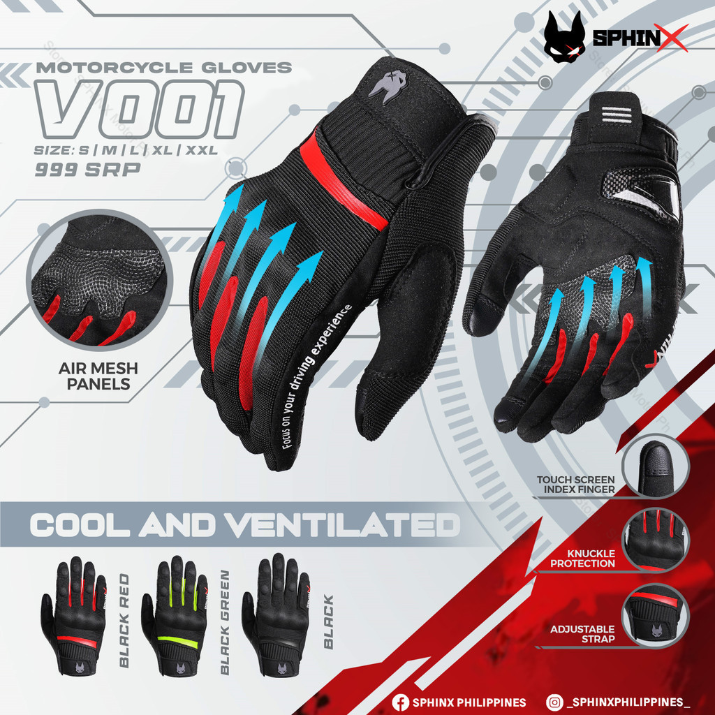 SPHINX V001 Motorcycle Riding Gloves for Men and Women | Shopee Philippines