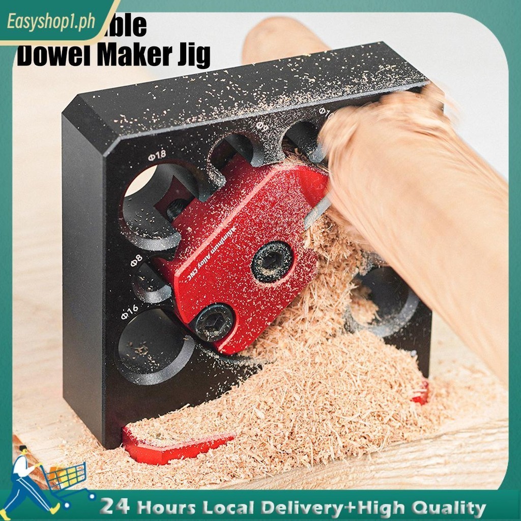 Dowel Maker Jig Kit 8-20mm Adjustable Dowel Maker Electric Drill ...