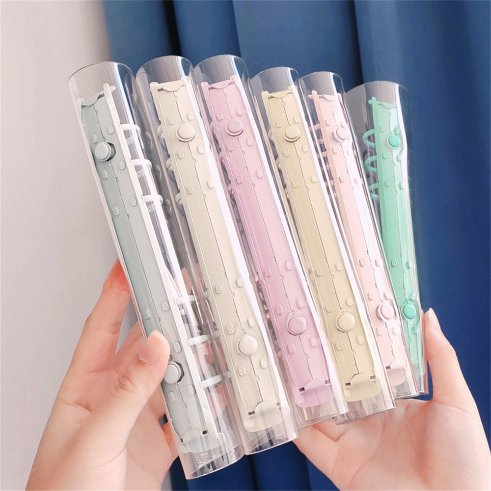 A5 A6 Transparent PVC Loose-Leaf Notebook Cover Refillable Paper PVC ...