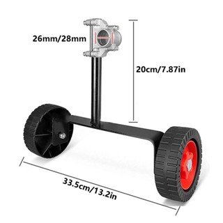 Rogervivier Lawn Mower Support Wheel, 26 28mm Universal Grass Trimmer 