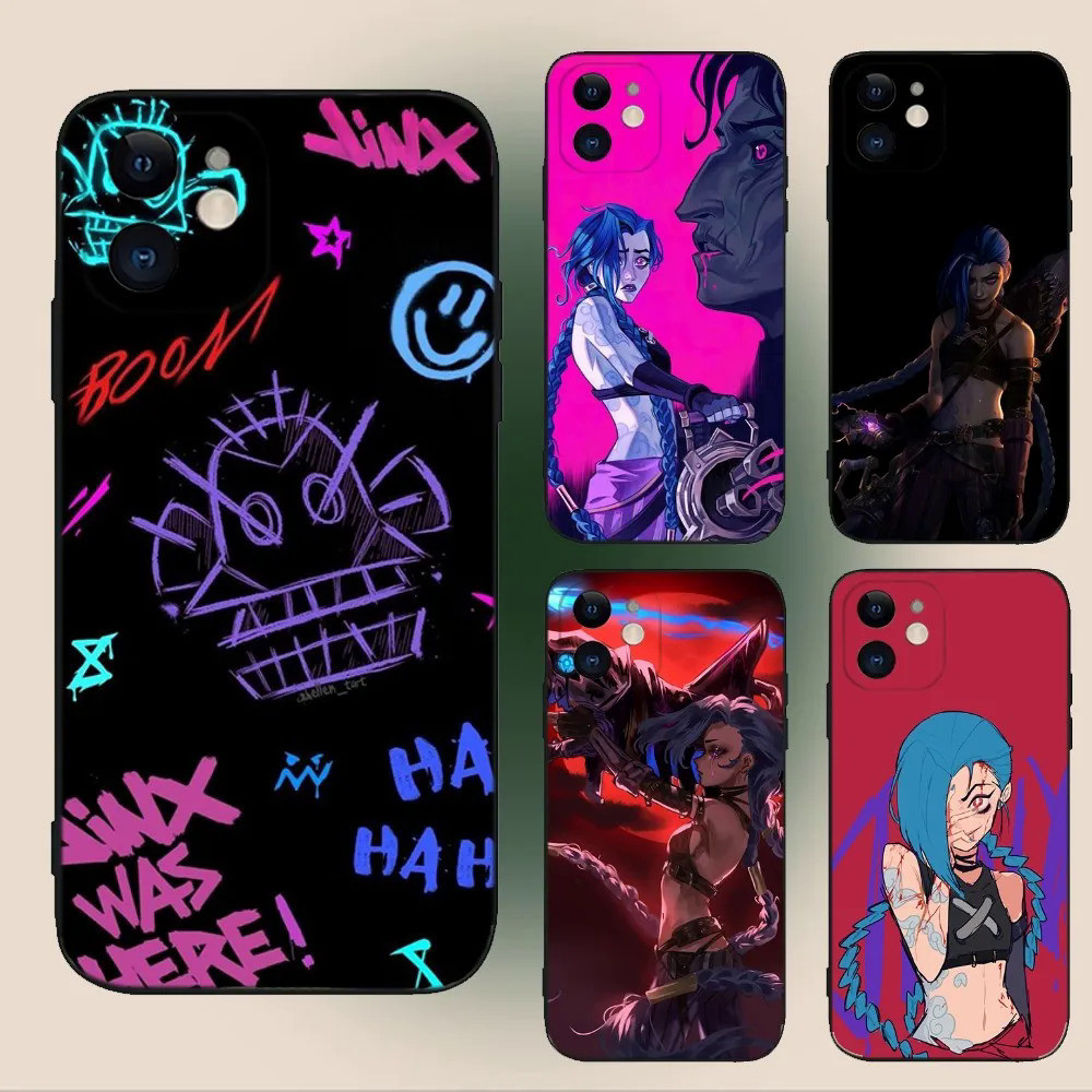 LLeague of LLegends LLOL Jinx Phone Case for iPhone 15.14, 13.12, 11