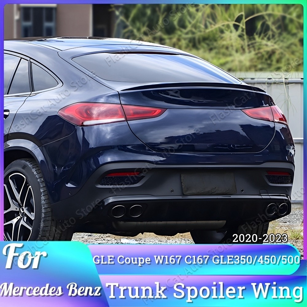 Gloss Black Rear Boot Spoiler Wing – For Mercedes GLE Coupe C167 (GLE53, 2020+) – AMG Style