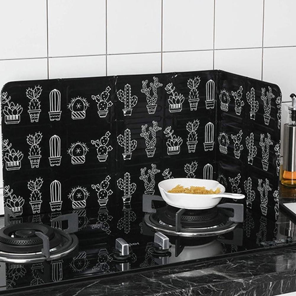 Kitchen Splash Guard Shield Oil Splatter Screen Aluminum Splatter Guard ...
