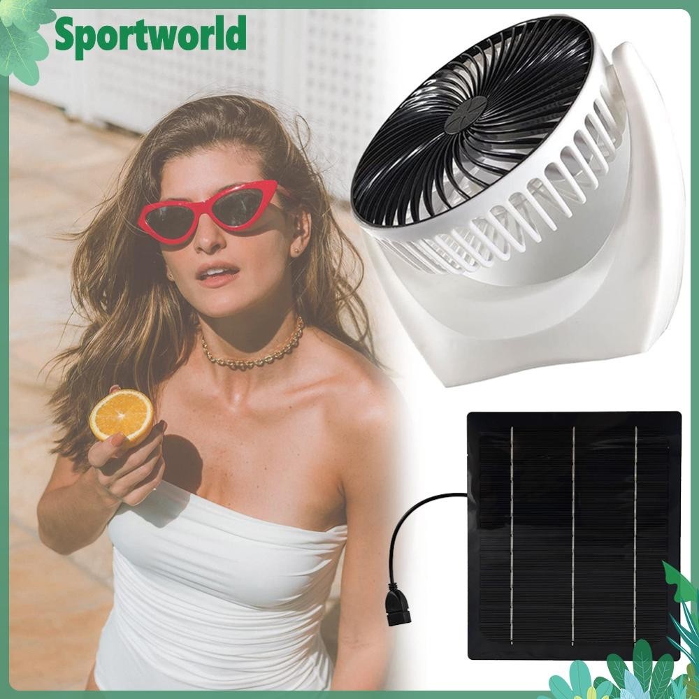 Solar Panel Fan Portable Solar Fan with USB Solar Powered Camping Fan ...