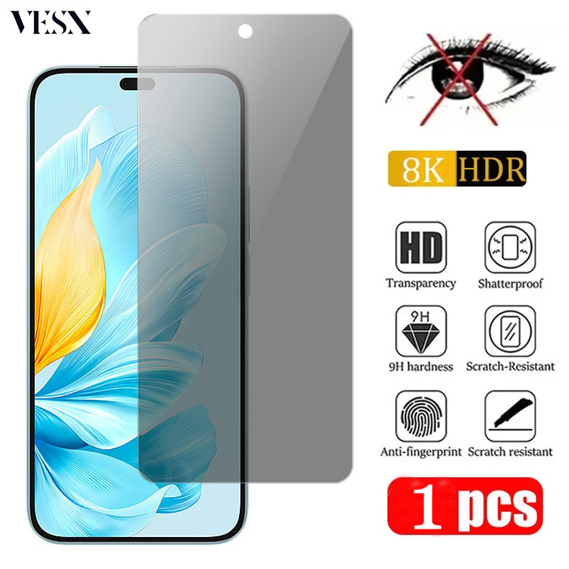 Anti-Spy Tempered Glass Privacy Screen Protector For Huawei Honor 200 ...