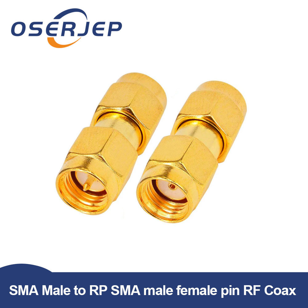 1PC SMA Male to RP SMA male female pin RF Coax Adapter Straight ...