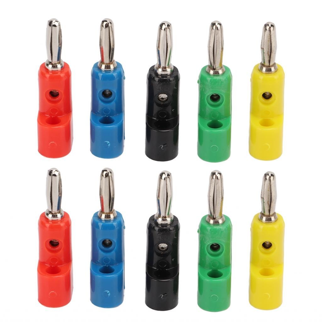 Soyoung 4mm Banana Plug Stackable Open Screw 30V AC-60V DC Solderless ...