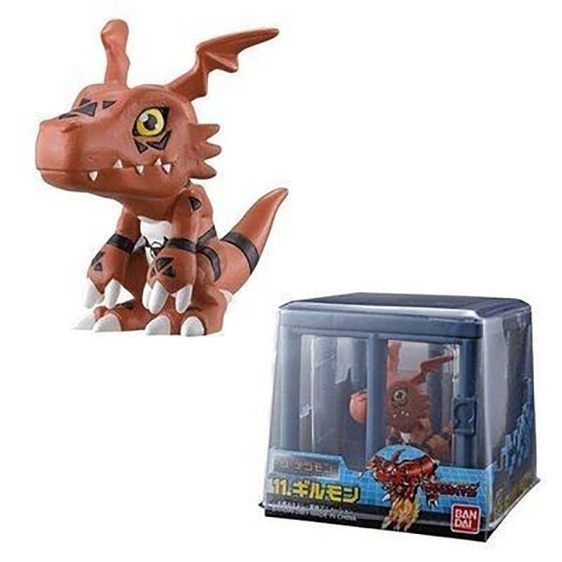 Original bandai 5CM digimon adventure agumon v-mon action figure