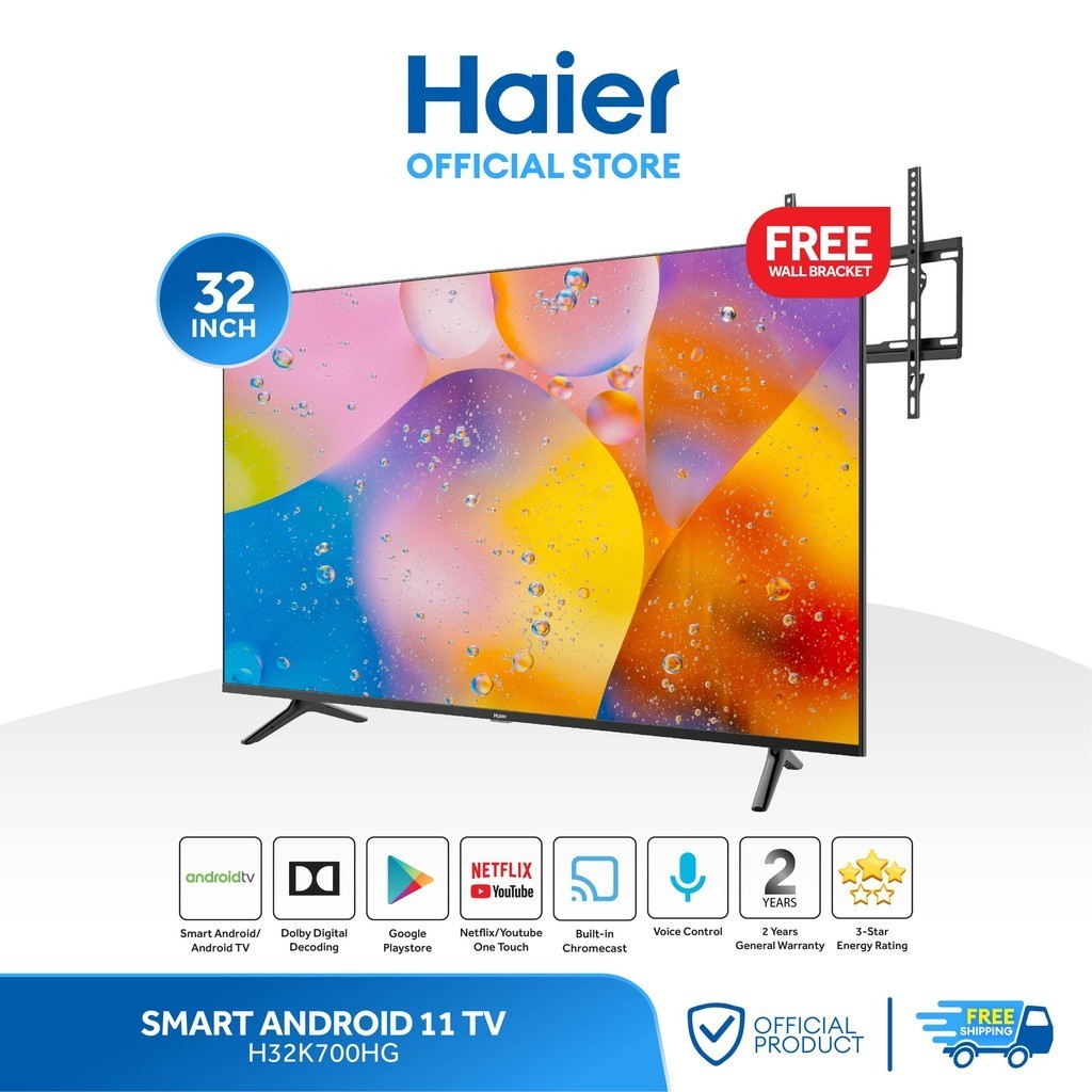 Haier H32K700HG 32 Inch Smart Android TV (Netflix & Youtube One Touch ...