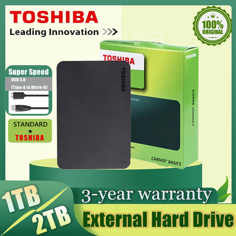 [2-3 days delivery]Toshiba Hard Portable 1TB/2TB hard Disk  External Hard Drive HDD