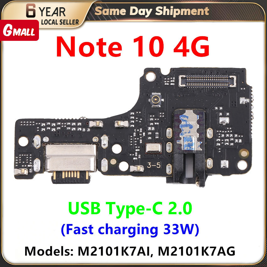 【Fast Delivery】 With IC Support fast charging For xiaomi Redmi Note 10 ...