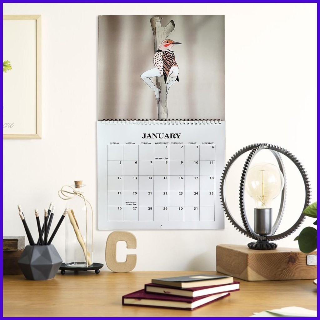 2025 Calendar Of Extremely Accurate Birds Wall Calendar Decoration ...