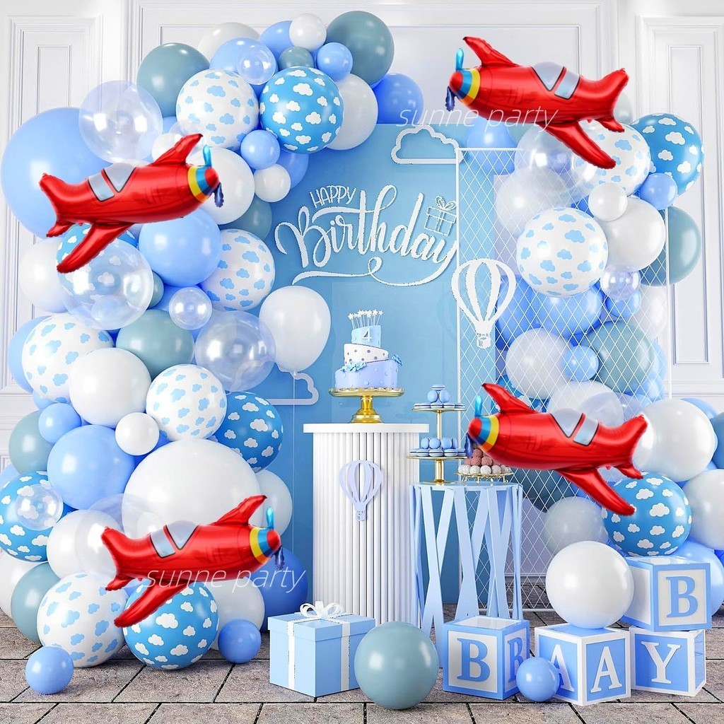 8 Pcs Paper Aircraft Goodie Bags For Kids Airplane Themed Birthday Party Decorations Baby Shower School Supplies Gift Treat Ba - 15 - View #4