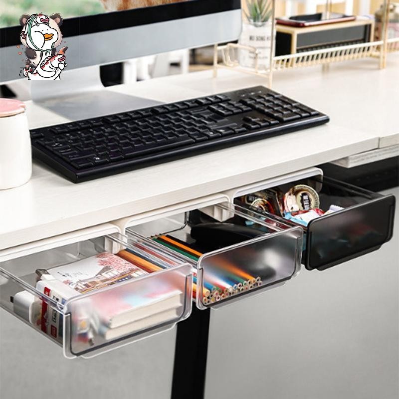 Invisible Transparent Box Under The Table, Sticky Dustproof, Storage ...