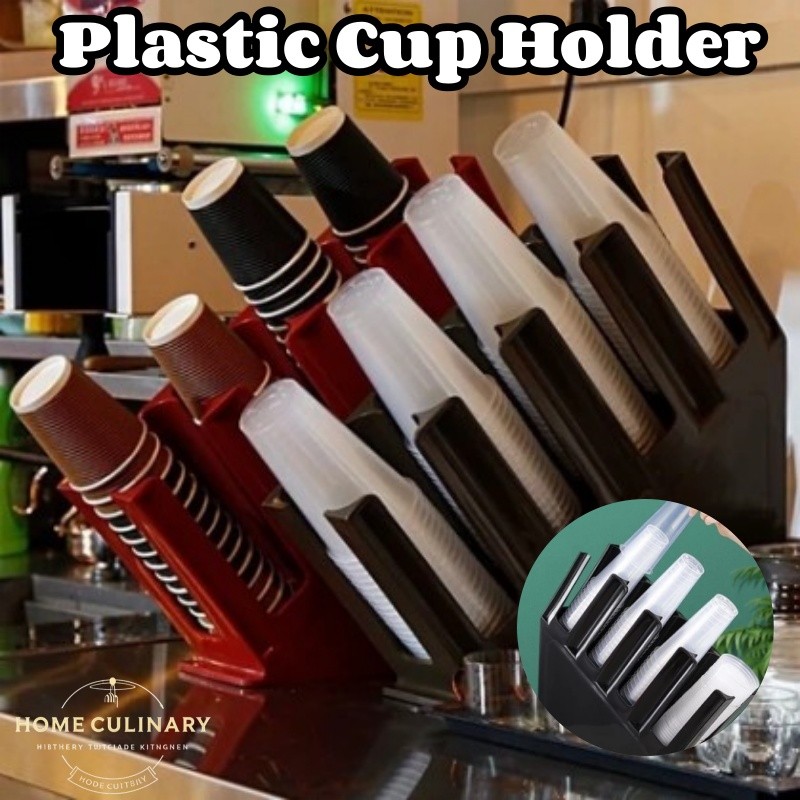 Plastics Cup Holder Coffee Organizer Dispenser Beverage Bar Rack ...