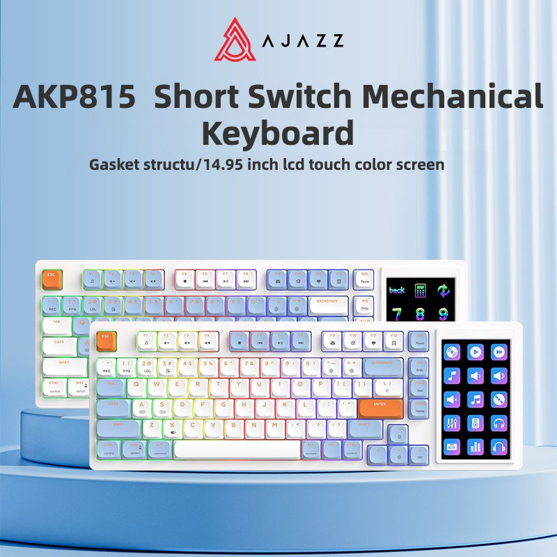 AJAZZ AKP815 Mechanical Keyboard Short Switch Silent RGB Wired ...