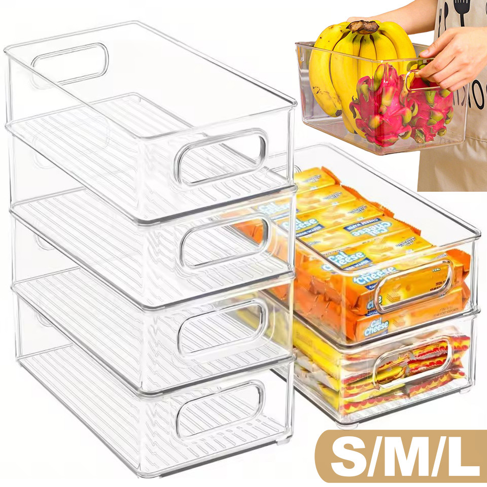 Kitchen Refrigerator Food Container - Transparent Food Storage Box with ...