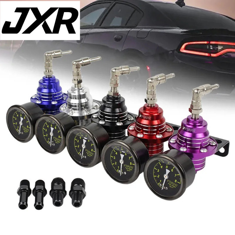 FPR Fuel Pressure Regulator Kit, Universal Aluminum Adjustable