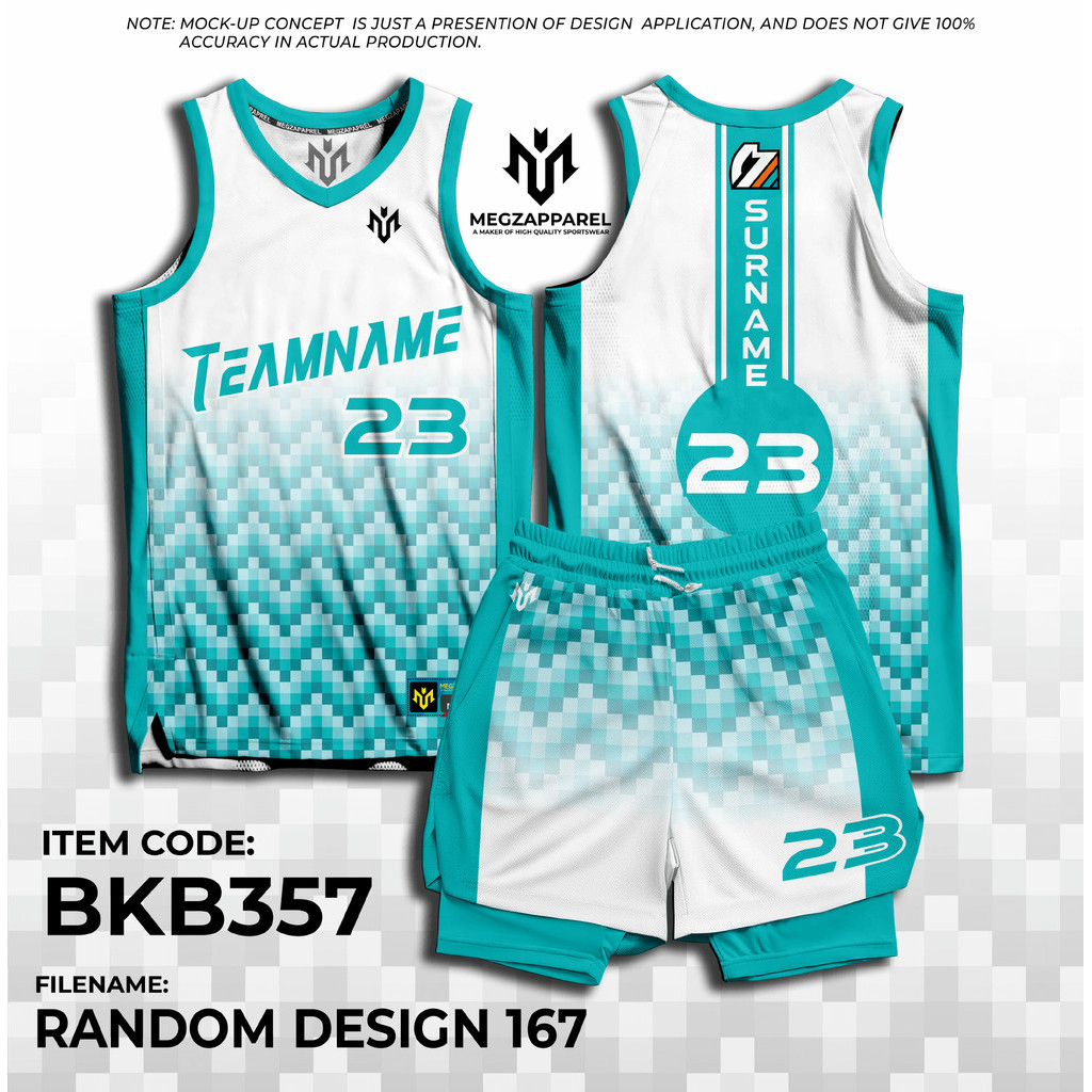 MEGZ BKB357 Customize Basketball Jersey High Quality Customize Full ...