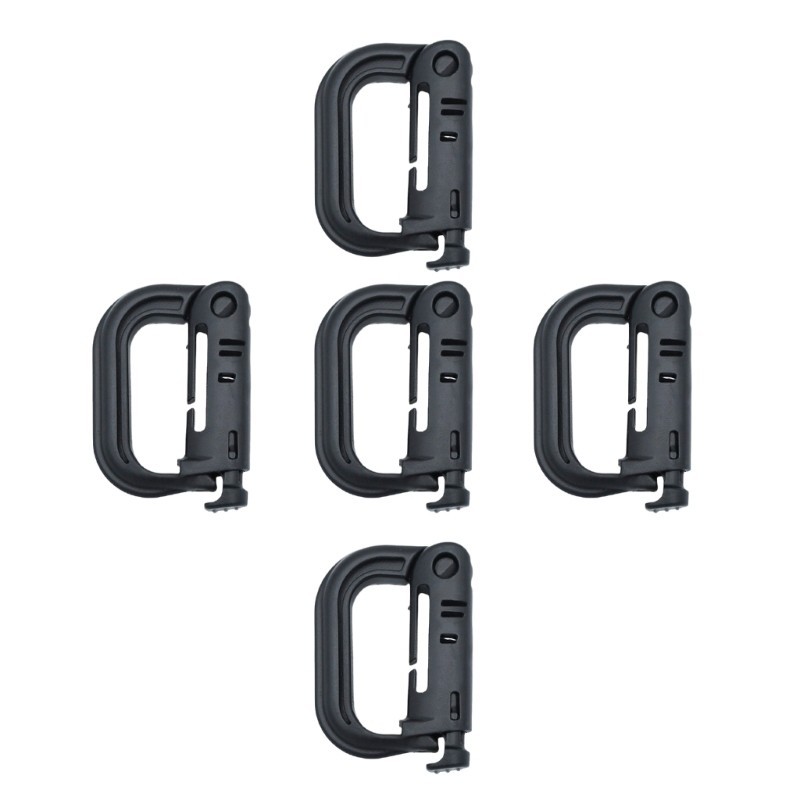 won 5Pcs Multipurposes D Rings Locking Buckle Clip Hanging Hook for ...