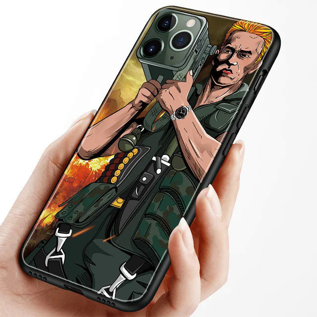 Arnold Schwarzenegger movie Commando 1985 poster Tempered Glass Phone Case  For iPhone 15 14 13 Pro Max 12 11 X XS 7 8 6 6s plus cover | Shopee  Philippines