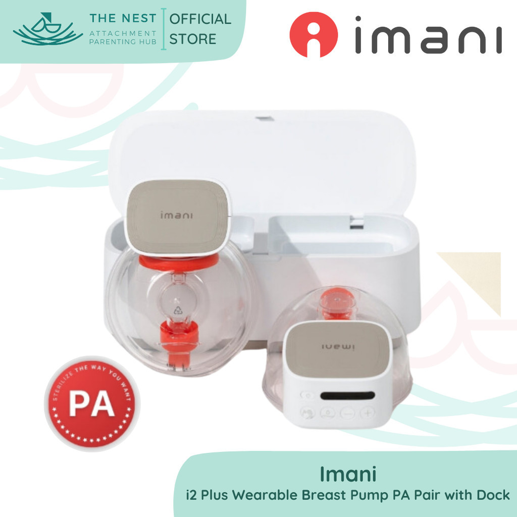 Imani i2 Plus Wearable Breast Pump PA Pair with Dock | Shopee Philippines