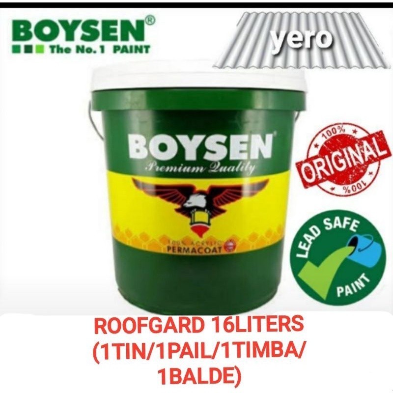 BOYSEN ROOFGUARD BALDE / TIMBA / PAIL /TIN GLOSS ACRYLIC WATERBASED ...