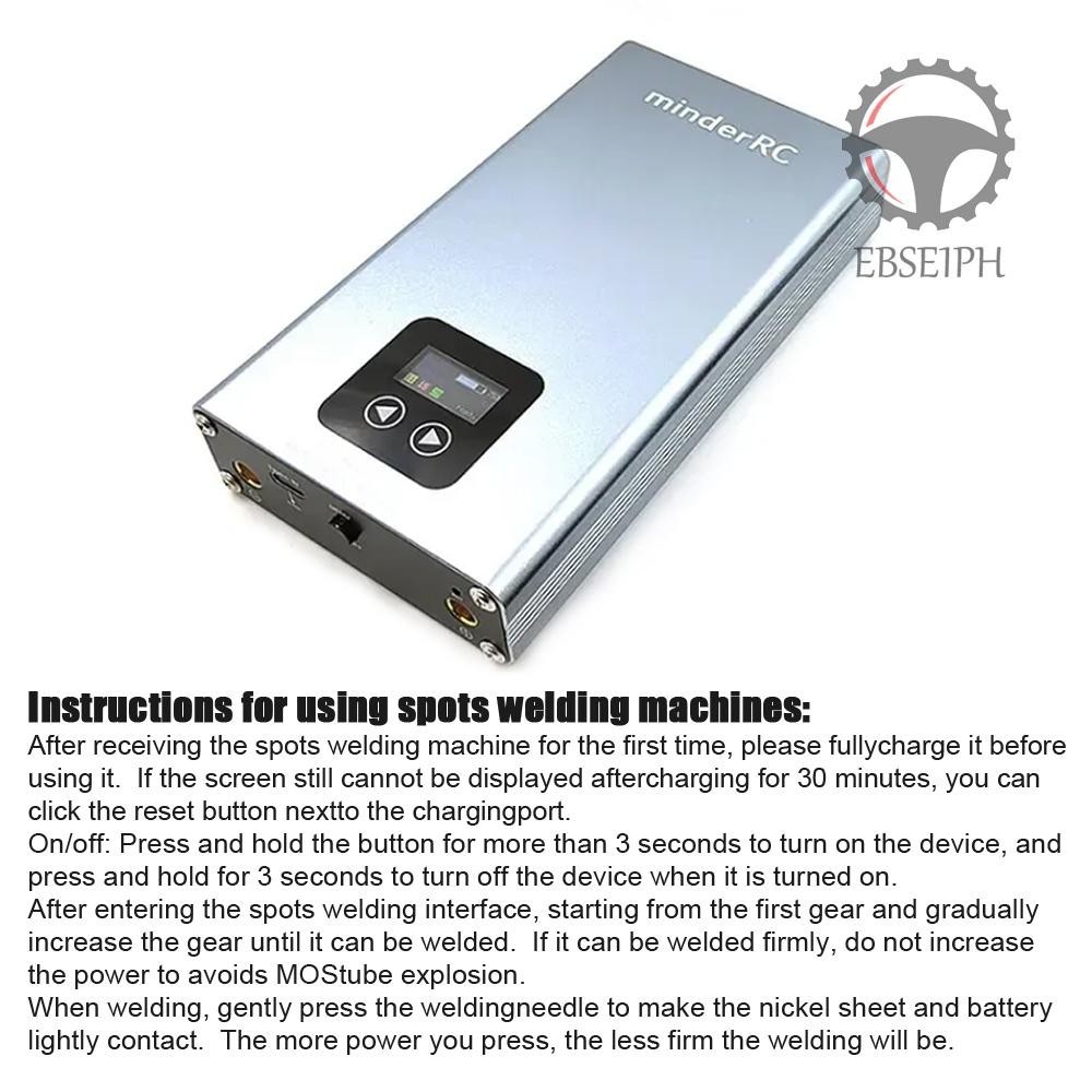 Ebsrph USB Rechargeable Color Screen Spots Welding Machine Portable ...