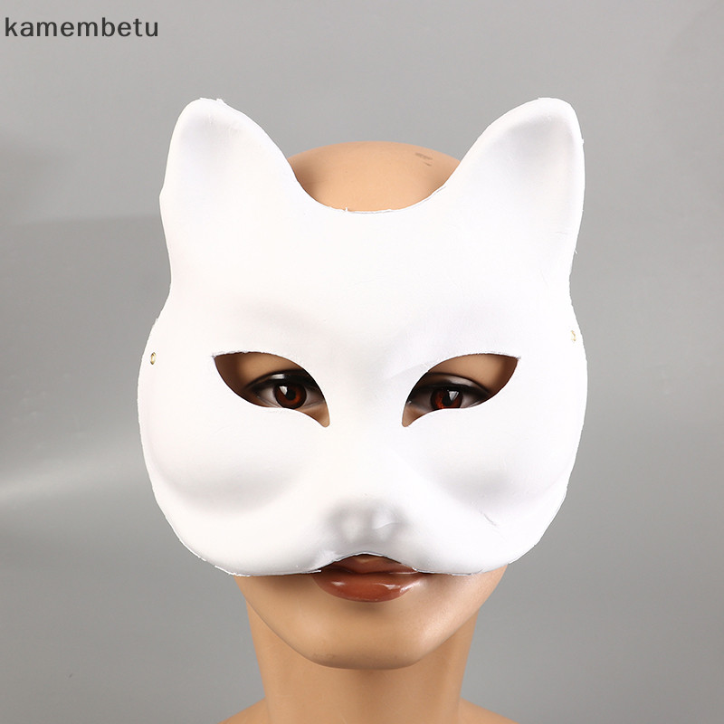 betu DIY Anime Foxes Mask Japanese Cosplay Rave Hand-Painted Cat Masks ...