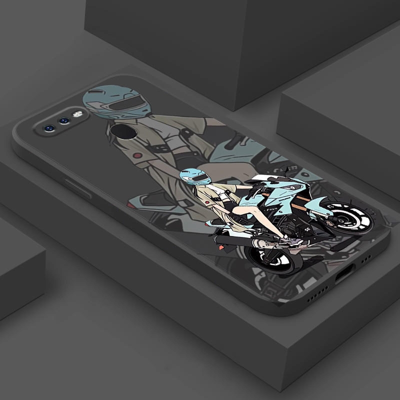 SORAKA Case For OPPO AX7/OPPO A12 With Metal Ring Holder Armor Case Shockproof Case Soft Silicone Edge Hard PC Back Cover With Metal Plate For Magnetic Phone Car Mount Red