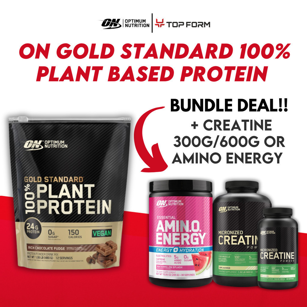 Optimum Nutrition Gold Standard 100% Plant Based Protein 0.98lbs & 1 ...