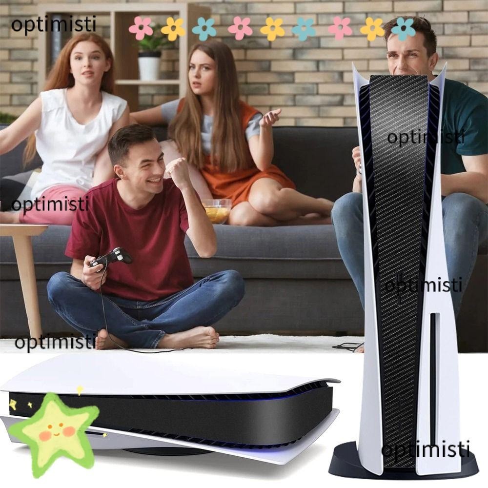 Side Strip Sticker Protective Film Compatible With For PS5 Skin Sticker Decoration Carbon Fiber Frosting Sticker