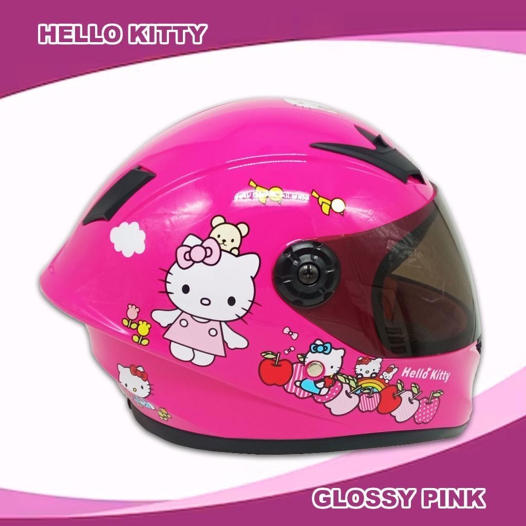 RXR Cartoon Hello Kitty Helmet Motorcycle For Kids Boy&Girl With