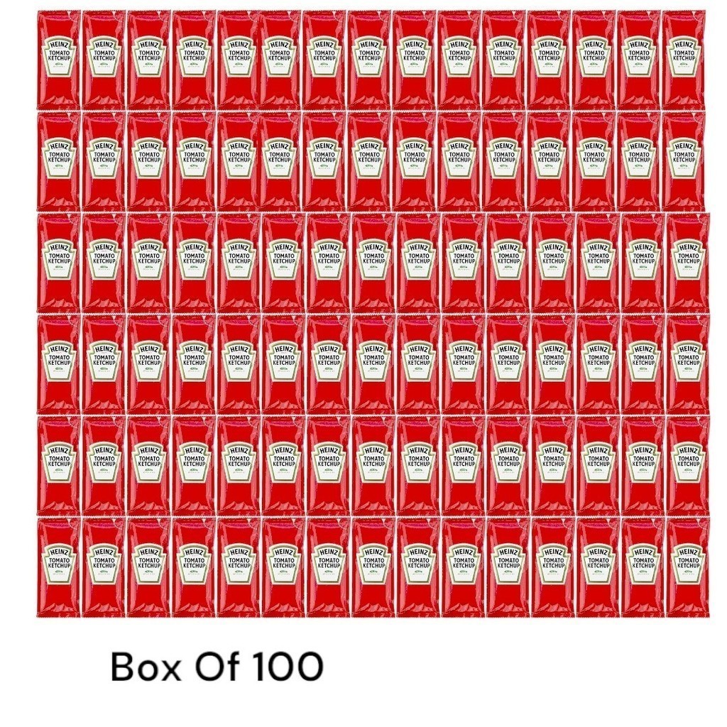[Pack Of 100] Heinz Tomato Ketchup 9g Sachets [Expiry Aug/28/2024