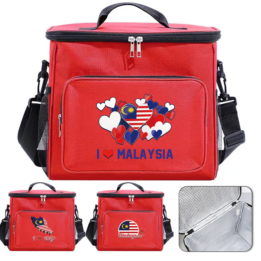 Merdeka Lunch Bag Red Color - Thermal Insulated Food Container Hygiene ...