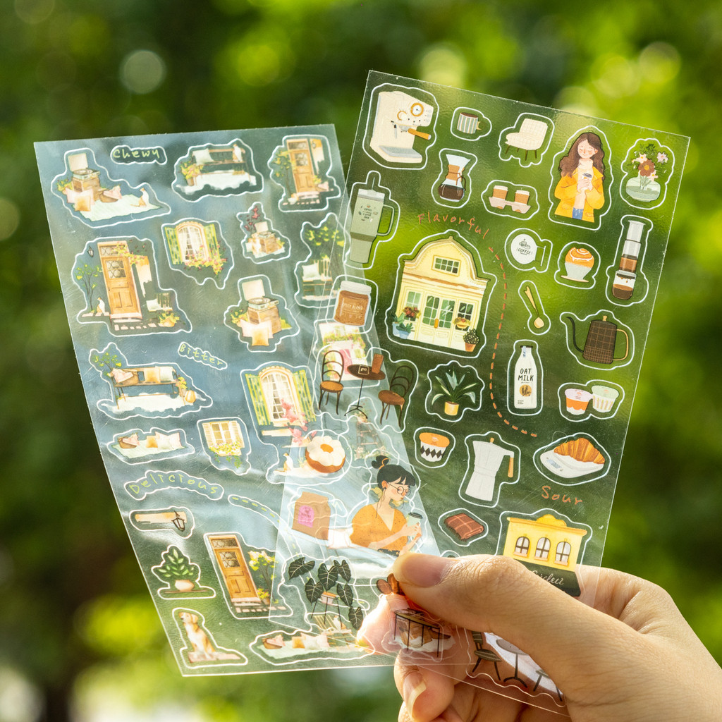 Warm Home Display Scenery Sticker PET Stickers For Scrapbooking ...