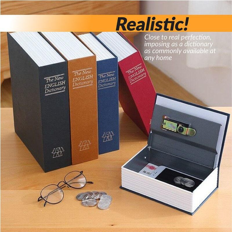 Book Safe Box Key/password Dictionary Cash Box Contains Hidden Book ...