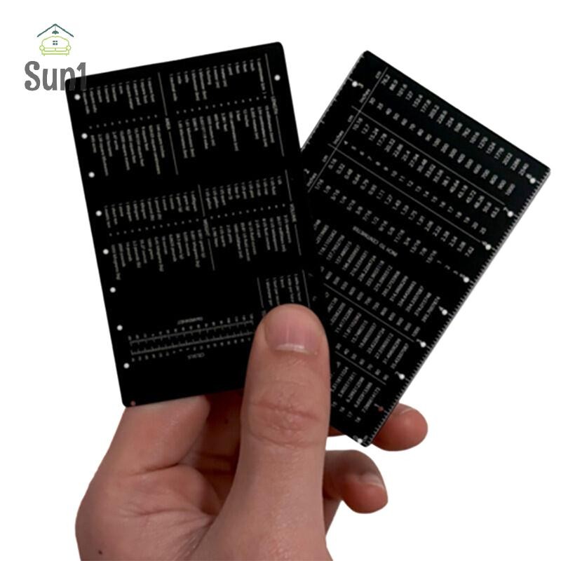 Sun1> Pocket Engineer Scale Iron Ruler Mini Engineering Student Tool ...