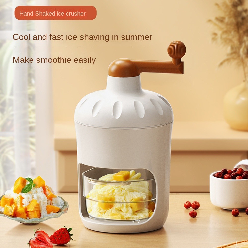 Household Small Hand-Cranked Ice Shaved Machine Stall Unplugged ...