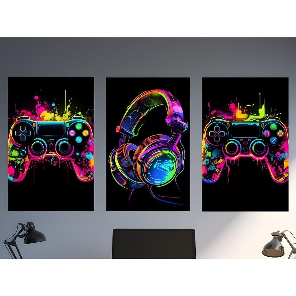 Wall Decoration, Set of 3 Premium Posters for Home, Office