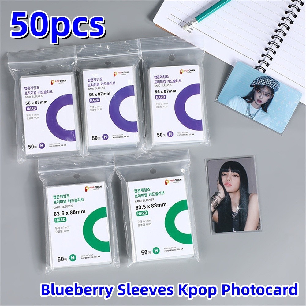 blueberry card sleeves KMC 60 Gold Border MTG & Pokemon x5 Packs 300 Total 60 Pcs Blueberry Sleeves Hard