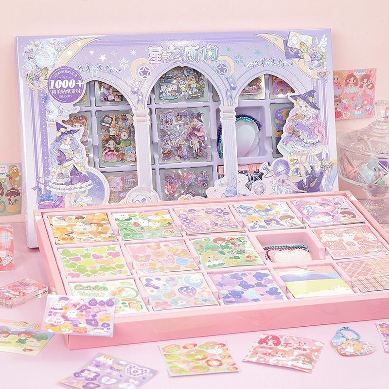 Sparkling Thousand Pieces Boundless Sticker Gift Box Creative Cute ...