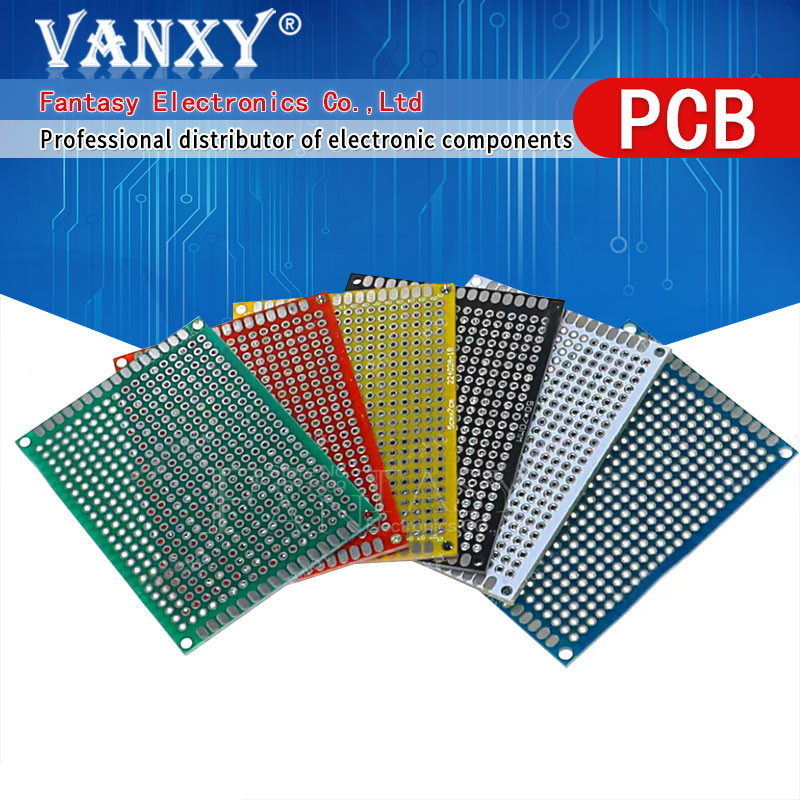 10pcs 5x7 Cm Prototype PCB Board - 5*7 Panel Universal Board For DIY Electronics Projects