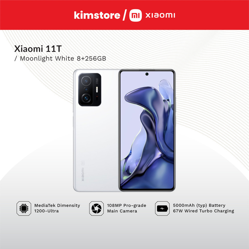 OPEN BOX] XIAOMI 11T (8GB/256GB) - Moonlight White | Shopee Philippines