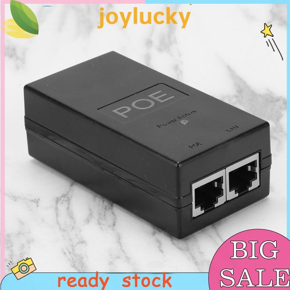 24V 0.5A 24W Desktop POE Power Injector Ethernet Adapter Surveillance ...